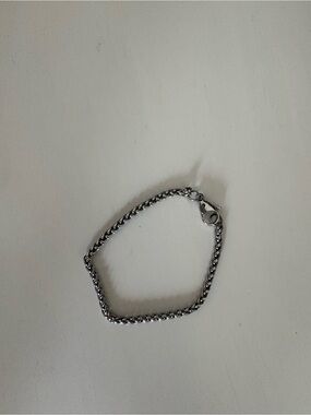 Dalmata thin Silver Rope Chain Bracelet - Classic Stainless Look